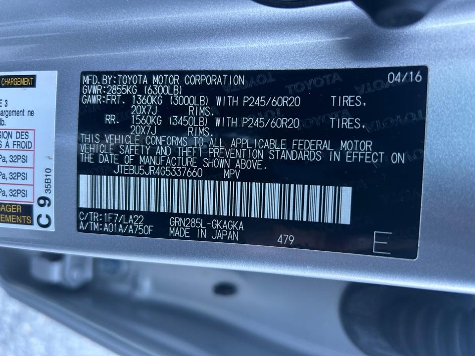 2016 Toyota 4Runner Limited