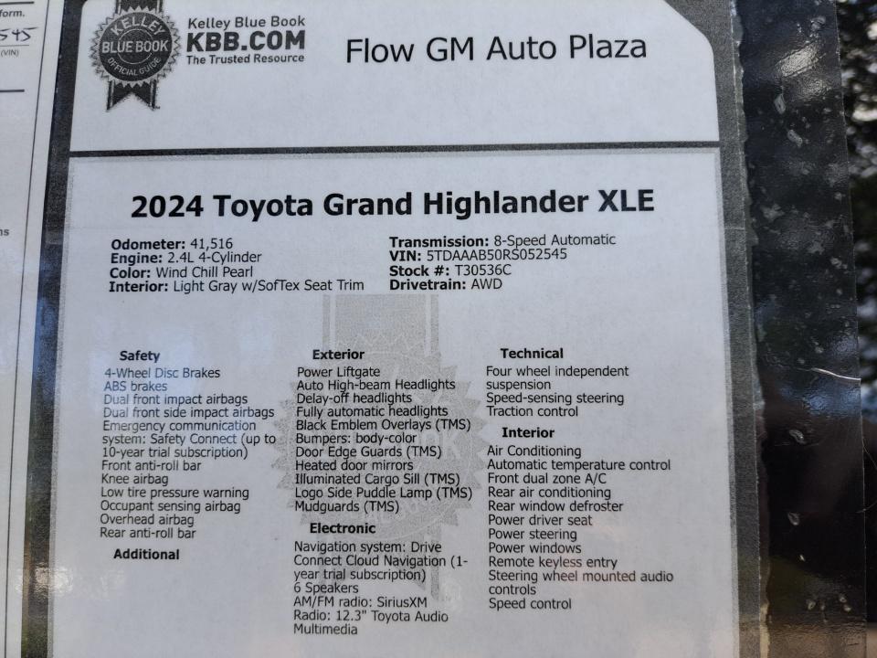 2024 Toyota Grand Highlander XLE