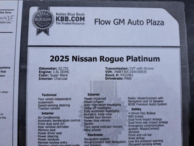 2025 Nissan Rogue Platinum